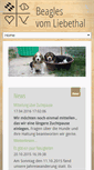 Mobile Screenshot of beagles-vom-liebethal.de